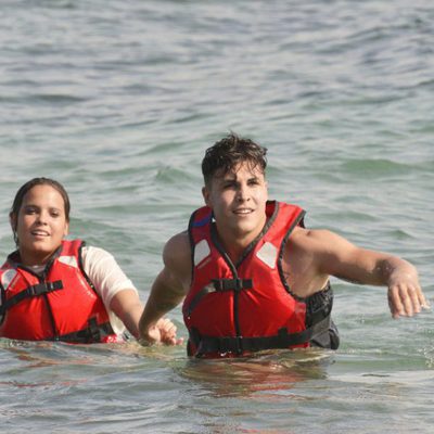 Gloria Camila y su novio Kiko en la primera gala de 'Supervivientes 2017'