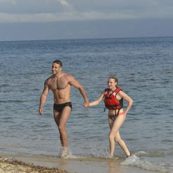 Eliad Cohen y Janet Capdevila en la primera gala de 'Supervivientes 2017'