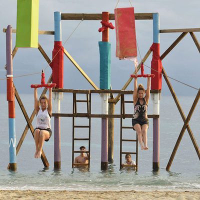 Las Mellis en la primera prueba de 'Supervivientes 2017'