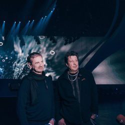 Christer Bjorkman y Ola Meltzing presentan el escenario de Eurovisión