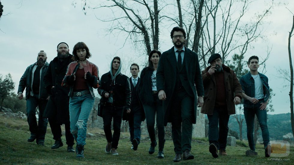 Los atracadores de 'La Casa de Papel' en el 1x01