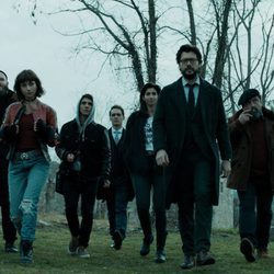 Los atracadores de 'La Casa de Papel' en el 1x01