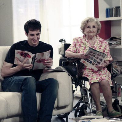 Amparo Pacheco junto a Guillermo Ortega en la segunda temporada de 'La que se avecina'