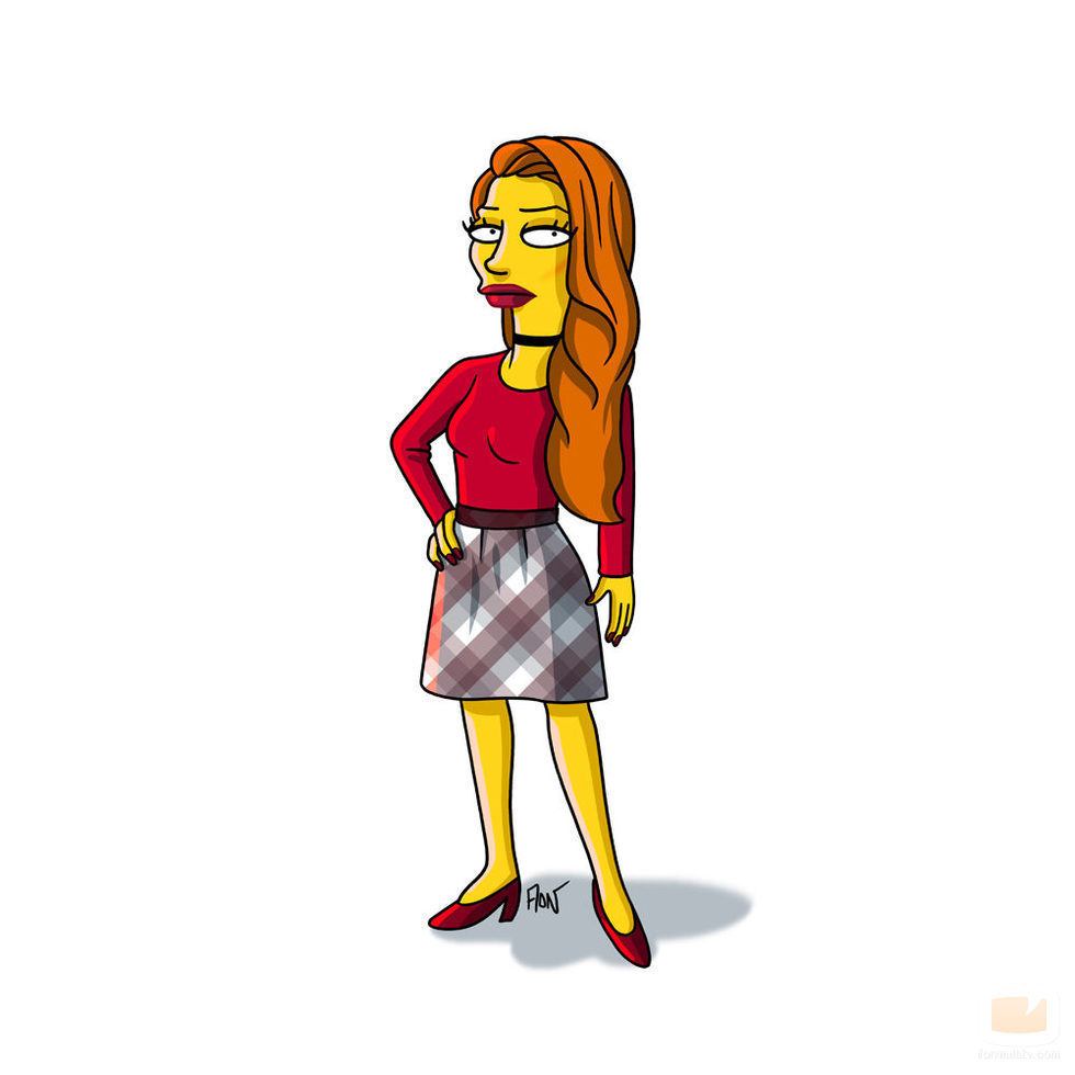 Cheryl Blossom, en la versión simpsonizada de 'Riverdale'