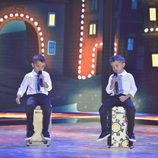Los gemelos en la final de 'La Voz Kids'