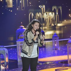 Rocío Aguilar cantando en la final de 'La Voz Kids'