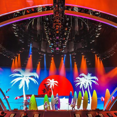 Manel Navarro en su segundo ensayo en Eurovisión 2017