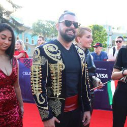 Joci Pápai en la red carpet del Festival de Eurovisión 2017