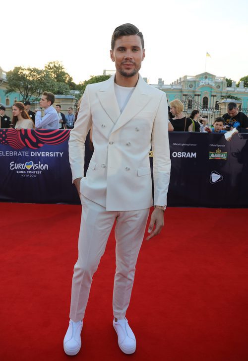 Robin Bengtsson en la red carpet de Eurovisión 2017