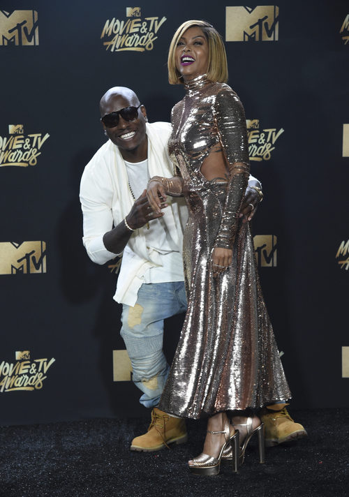 Taraji P. Henson y Tyrese Gibson, en la gala MTV Movie & TV Awards 2017