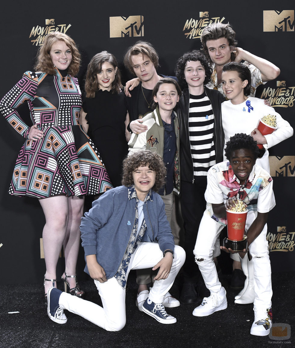 El equipo de 'Stranger Things', en la gala MTV Movie & TV Awards 2017
