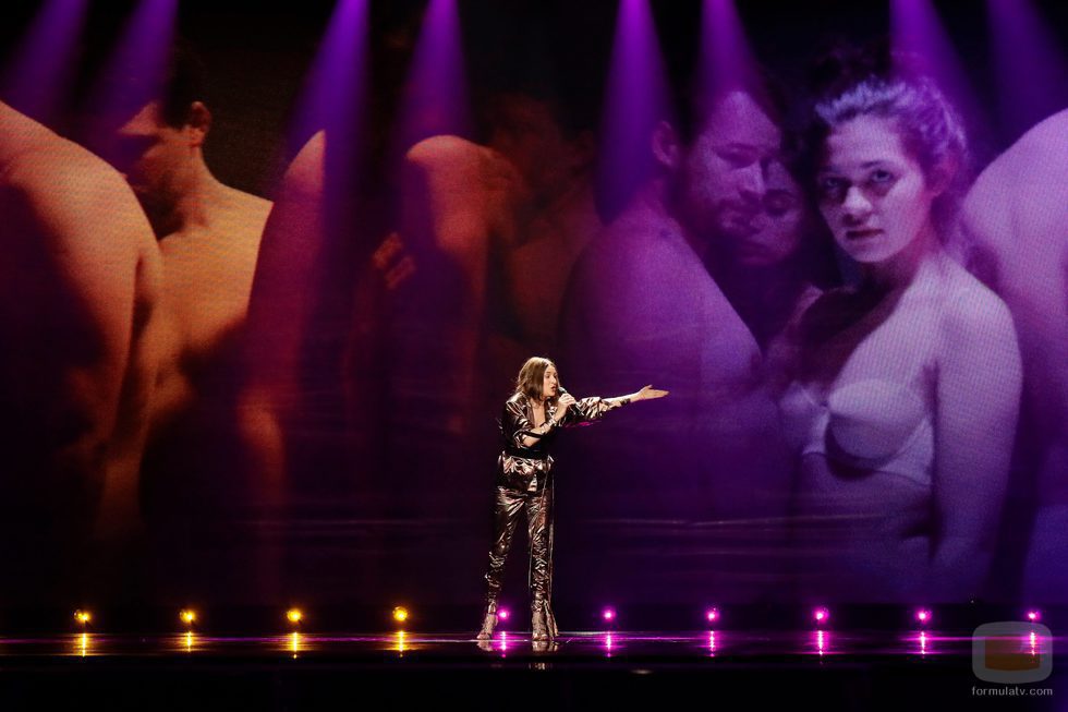 Martina Bárta (República Checa) en la Primera Semifinal de Eurovisión 2017