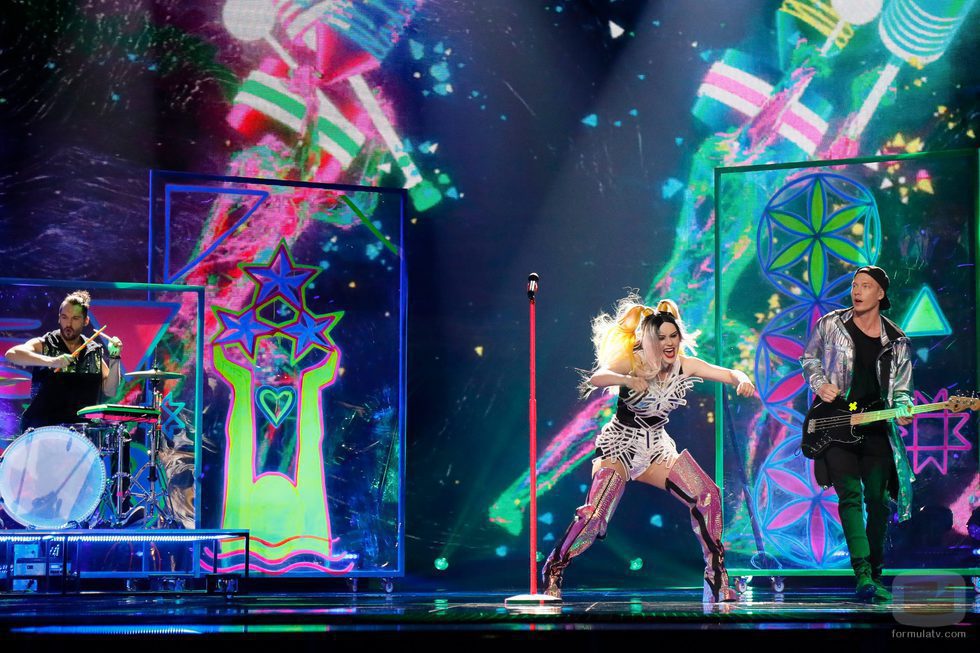 Triana Park (Letonia) en la Primera Semifinal de Eurovisión 2017