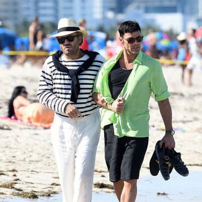 Ricky Martin y Édgar Ramírez rodando 'The Assassination of Gianni Versace: American Crime Story'