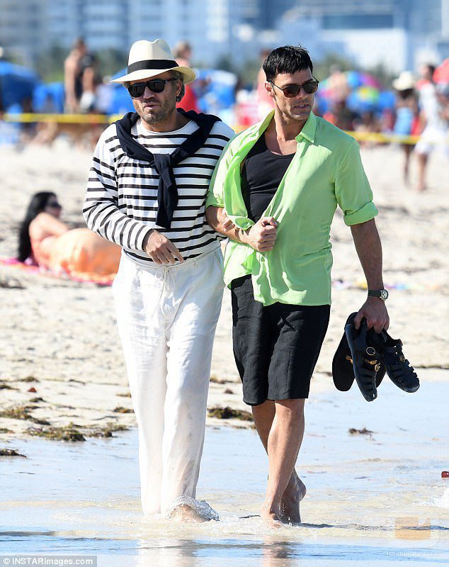 Ricky Martin y Édgar Ramírez rodando 'The Assassination of Gianni Versace: American Crime Story'
