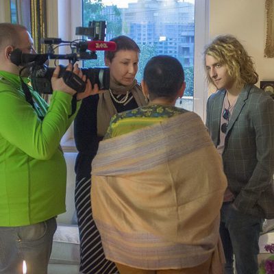 Entrevista de la televisión de Ucrania a Manel Navarro