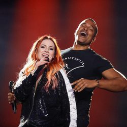 Valentina Monetta y Jimmie Wilson (San Marino) en la Segunda Semifinal de Eurovisión 2017