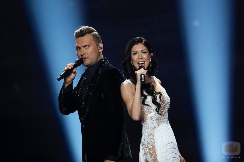Koit Toome y Laura (Estonia) en la Segunda Semifinal de Eurovisión 2017