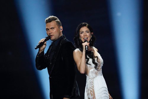 Koit Toome y Laura (Estonia) en la Segunda Semifinal de Eurovisión 2017