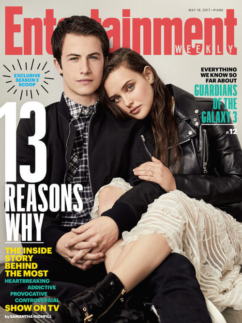 Katherine Langford y Dylan Minette de 'Por 13 razones', portada de Entertainment Weekly