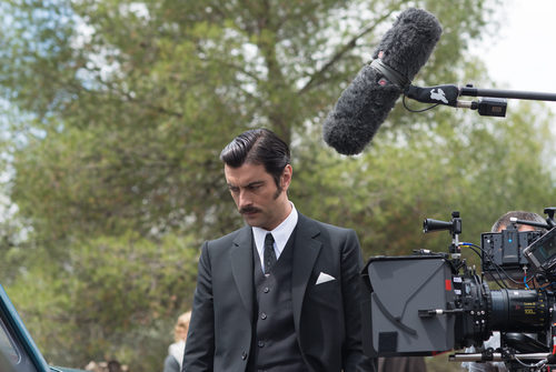 Javier Rey rodando 'Velvet Colección'