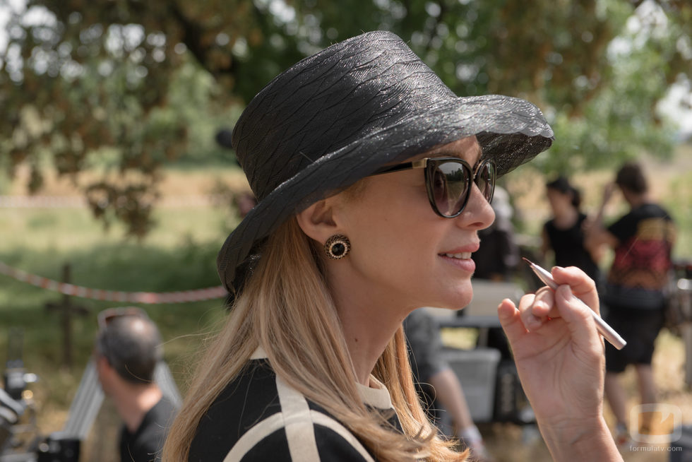 Marta Hazas rodando 'Velvet Colección'