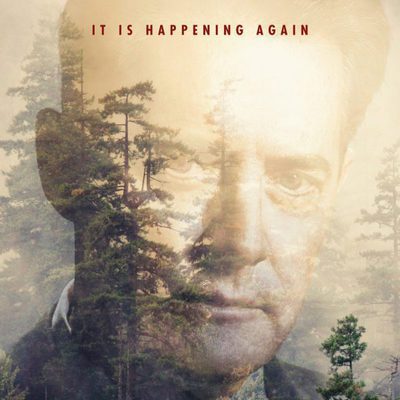 Cartel promocional con el agente Dale Cooper de 'Twin Peaks'