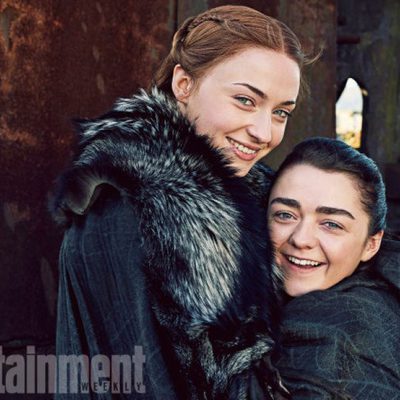 Sophie Truner y Maisie Williams en el reencuentro de Los Stark ('Juego de Tronos')