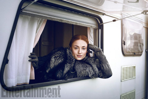 Sophie Turner es Sansa Stark en la serie 'Juego de Tronos'