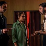 Amelia Folch (Aura Garrido), Pacino (Hugo Silva) y Alonso de Entrerríos (Nacho Fresneda) en 'El Ministerio del Tiempo'