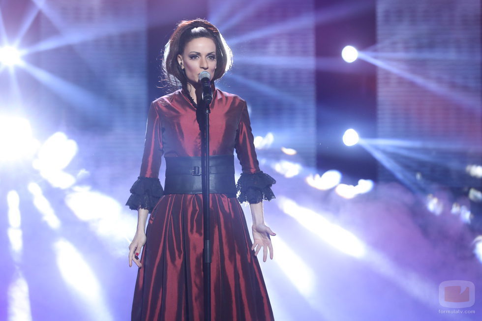 Patricia Aguilar imita a Mónica Naranjo en la final de 'Tu cara no me suena todavía'