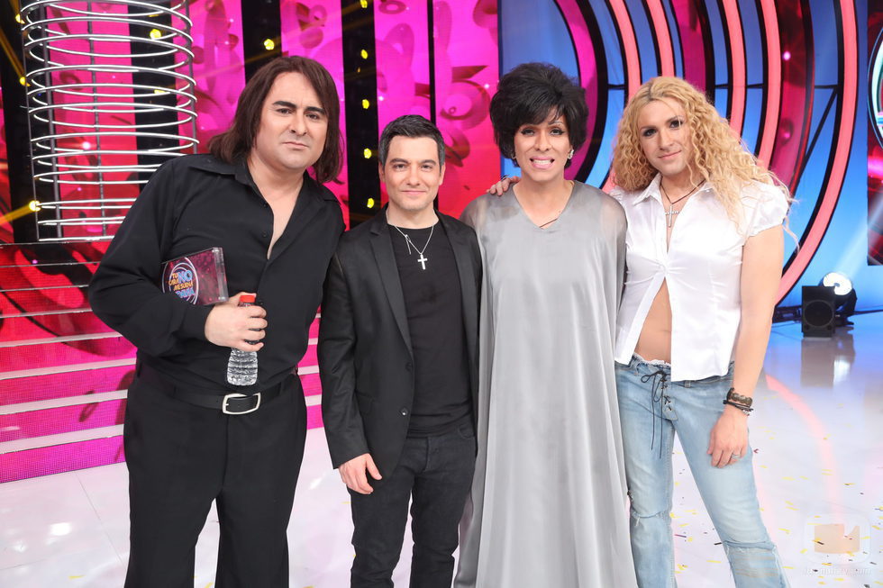 Cuatro finalistas en la última gala de 'Tu cara no me suena todavía'