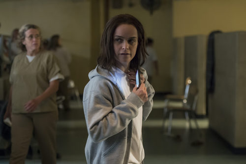 Expresión malvada la de Taryn Manning en esta escena de los nuevos capítulos de 'Orange is the New Black'