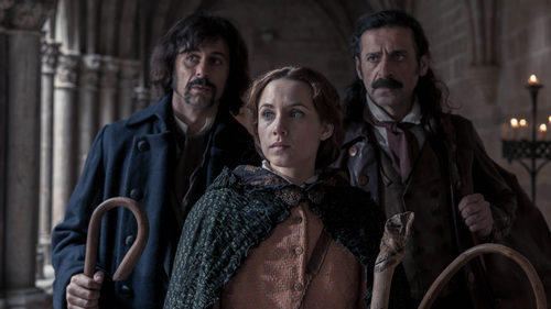 Hugo Silva, Nacho Fresneda y Aura Garrido en 'El Ministerio del Tiempo' de TVE