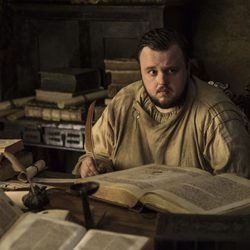 Samwell Tarly sostiene una pluma en la séptima temporada de 'Juego de Tronos'