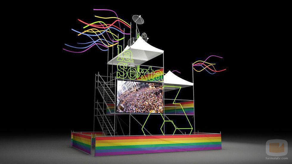 Set de laSexta para el World Pride Madrid 2017
