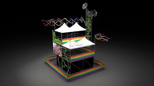 Set que laSexta tendrá en el World Pride Madrid 2017 visto desde arriba