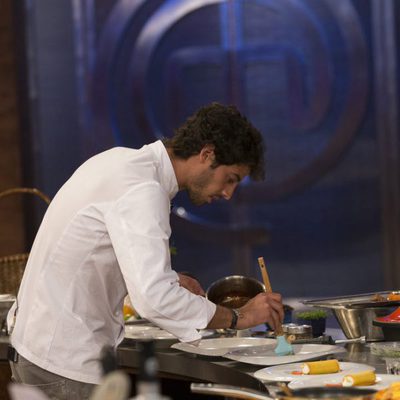 Jorge cocinando en la final de 'MasterChef 5'