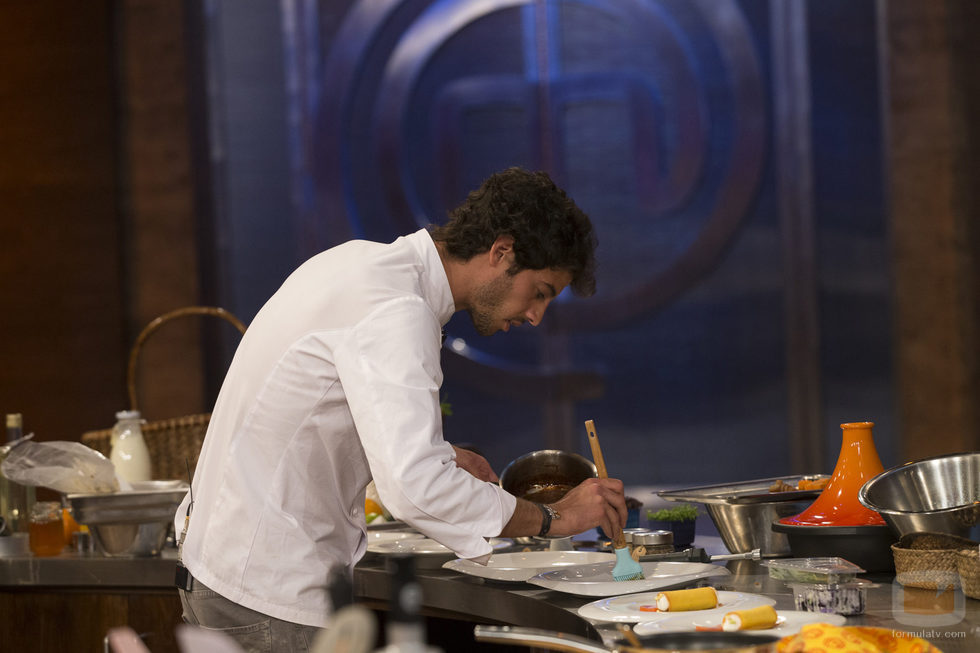 Jorge cocinando en la final de 'MasterChef 5'
