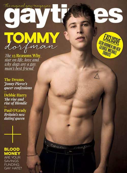 Tommy Dorfman ('Por 13 razones') posa sexy para la portada de Gay Times
