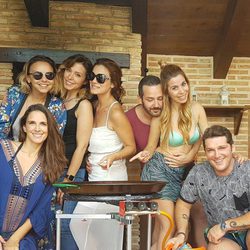 Chenoa, Gisela, Nuria Fergó, Geno Machado, Alejandro Parreño, Natalia y Manu Tenorio ('Operación Triunfo')