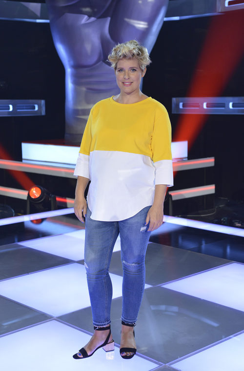 Tania Llasera posa en la presentación de 'La Voz' y 'La Voz Kids'