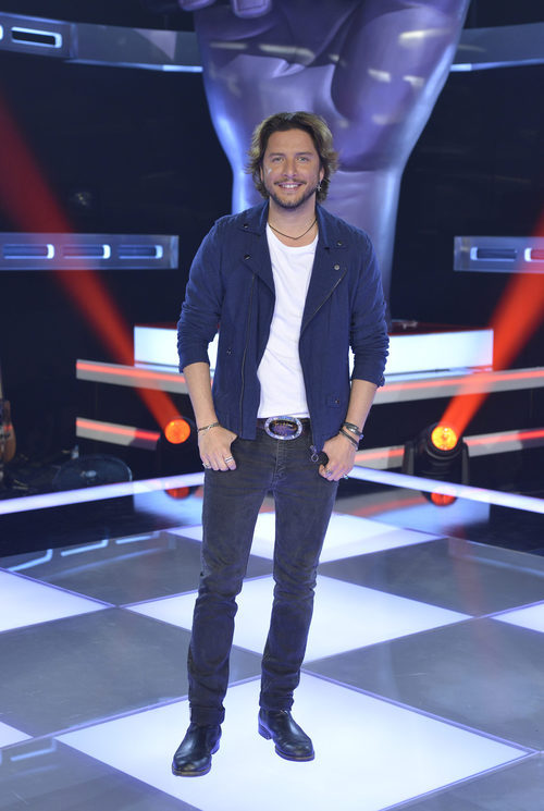Manuel Carrasco posa en la presentación de 'La Voz' y 'La Voz Kids'