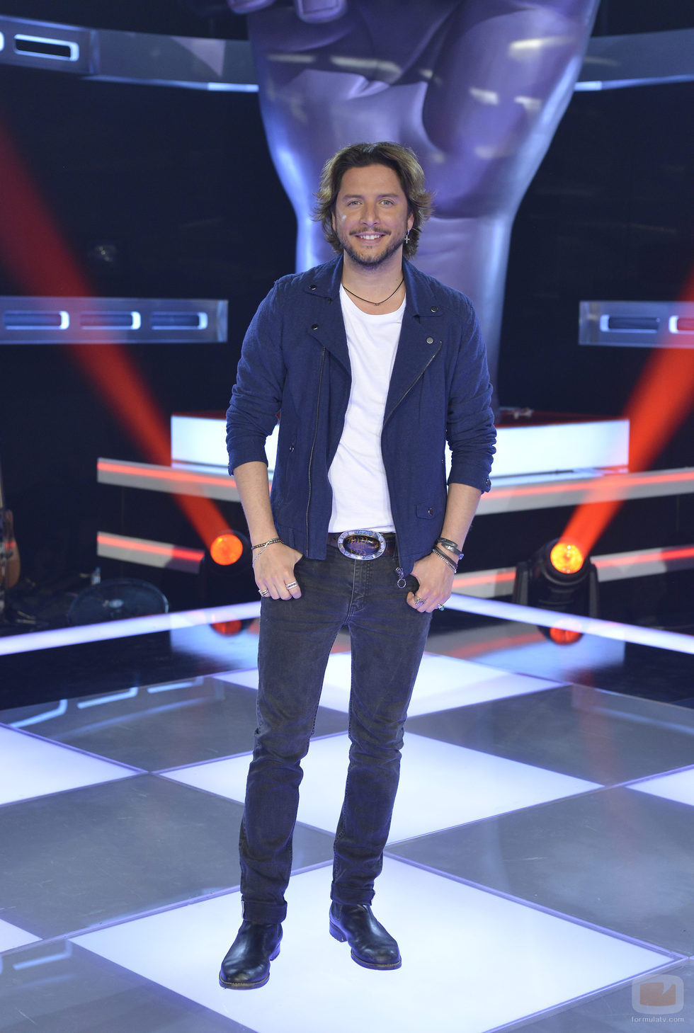 Manuel Carrasco posa en la presentación de 'La Voz' y 'La Voz Kids'