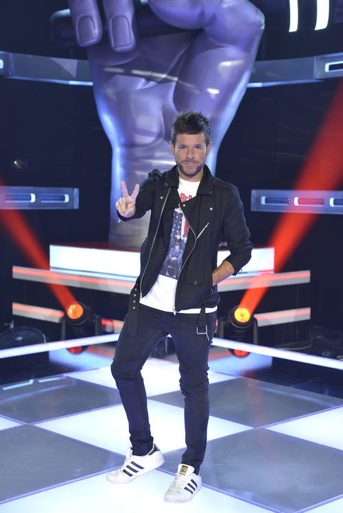 Pablo López posa en la presentación de 'La Voz' y 'La Voz Kids'