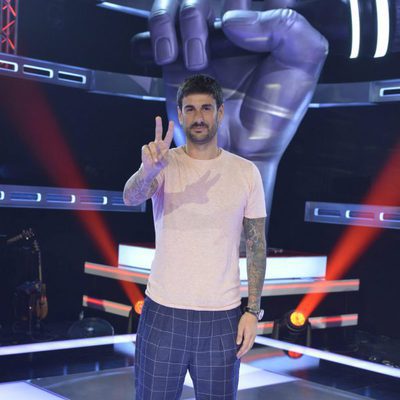 Melendi posa en la presentación de 'La Voz' y 'La Voz Kids'