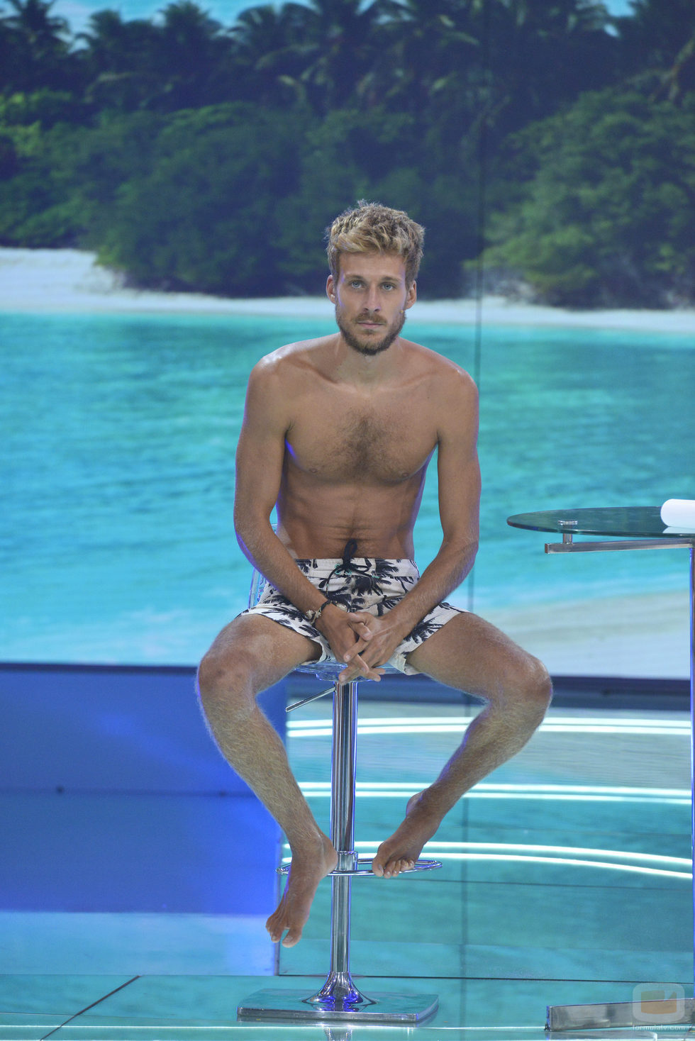Alejandro Caracuel posa en la gala final de 'Supervivientes 2017'