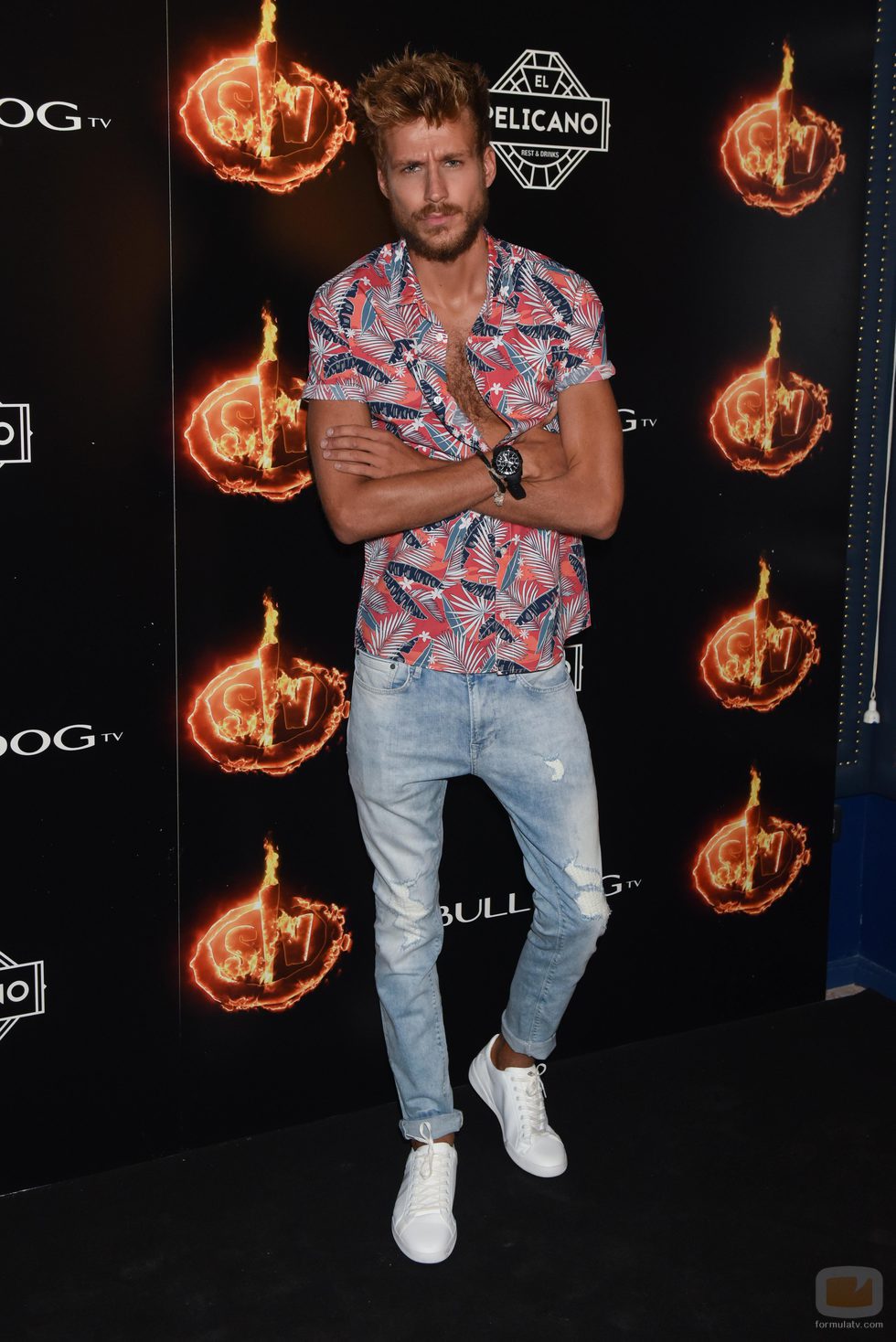 Alejandro Caracuel en la fiesta de 'Supervivientes 2017'