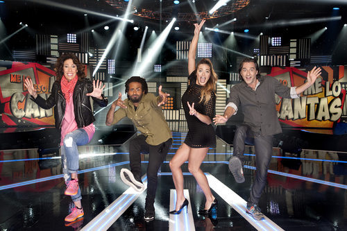 Vivy Lin, Sergio Alcover, Javi Martín y Alyson Eckmann en 'Me lo dices o me lo cantas'