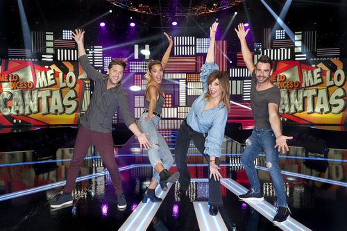 Belinda Washington, David Carrillo, Corina Randazzo, Iban Velacoracho en 'Me lo dices o me lo cantas'